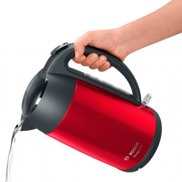 Электрочайник Bosch TWK3P424 Красный 2400 Вт, 1.7 л, Внутреннее покрытие: Нержавеющая сталь photo 5