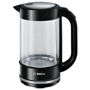 Ceainic electric Bosch TWK70B03 Black 2400 W, 1.7l, Material interior: Sticlă
