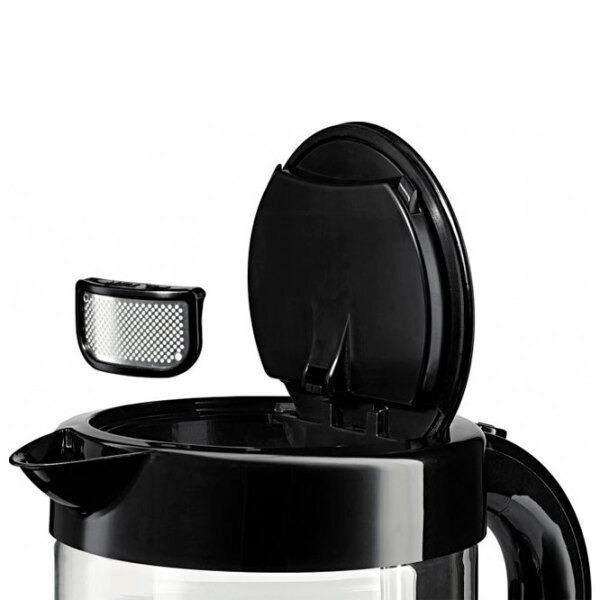 Ceainic electric Bosch TWK70B03 Black 2400 W, 1.7l, Material interior: Sticlă photo 4