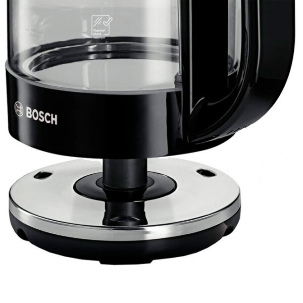 Ceainic electric Bosch TWK70B03 Black 2400 W, 1.7l, Material interior: Sticlă photo 5