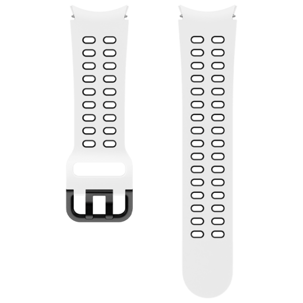 Curelușă Samsung Galaxy Watch 4 ET-SXR86S White Black Silicon photo 1