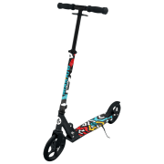 Детский двухколёсный самокат Kikka Boo Makani Argus (31006010115) Черный 8 лет, 100 кг, Полиуретановые