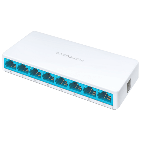 Switch Mercusys MS108 Белый 1.6 Гбит/ с photo 1