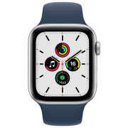 Ceas inteligent Apple Watch SE + GPS (MKQ43) Silver, Abyss Blue Sport 1.78" | 40mm | Aluminiu/ Fluoroelastomer
| MKQ43