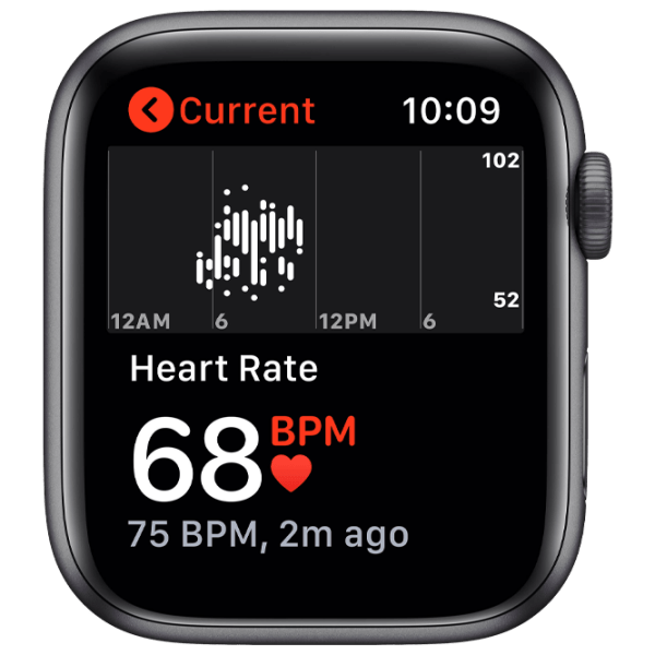 Умные часы Apple Watch SE + GPS (MKQ63) Серый, Midnight Sport | 44 мм | Алюминий/ Фторэластомер| MKQ63 photo 4