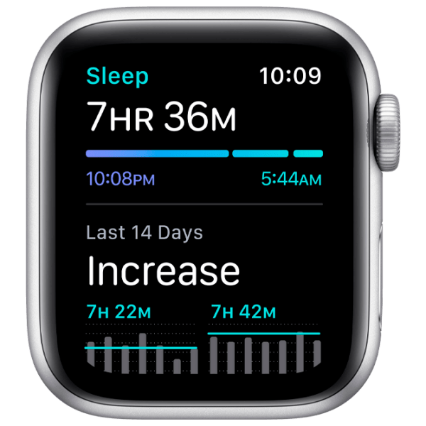 Умные часы Apple Watch SE + GPS (MKNY3) Серебристый, Abyss Blue Sport | 40 мм | Алюминий/ Фторэластомер
| MKNY3 photo 4