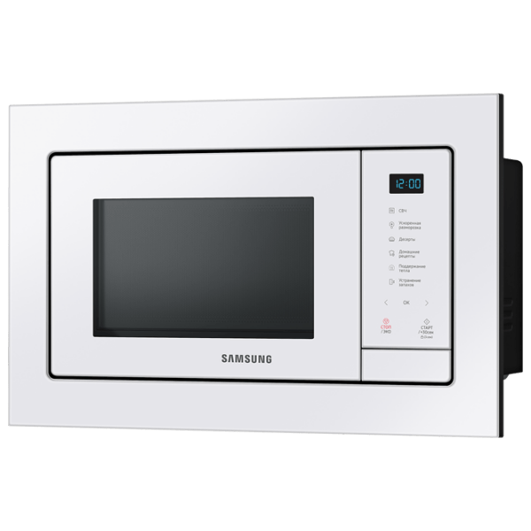 Cuptor cu microunde Samsung MS23A7118AW/ BW White Solo, 23 l, 800 W photo 2