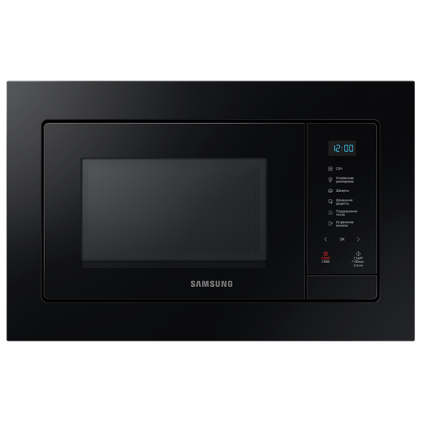 Cuptor cu microunde Samsung MS23A7118AK/ BW Black Solo, 23 l, 800 W photo 1