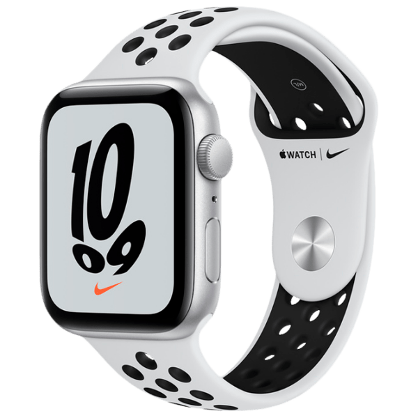 Ceas inteligent Apple Watch SE Nike Silver | 44mm | Aluminiu/ Fluoroelastomer
| MKQ73 photo 1