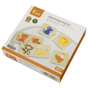 Puzzle 2D VIGA Animal Feeding Puzzle Set (51607) Numărul de piese: 24, V&acirc;rsta recomandată: 1.5+