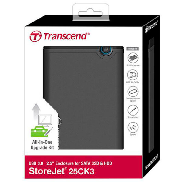 Внешний корпус для HDD и SSD Transcend TS0GSJ25CK3 Серый USB 3.1 photo 5