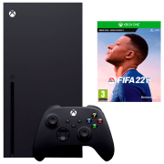 Consolă pentru jocuri Microsoft Xbox Series X + FIFA22 Black SSD 1 TB, RAM 16 GB