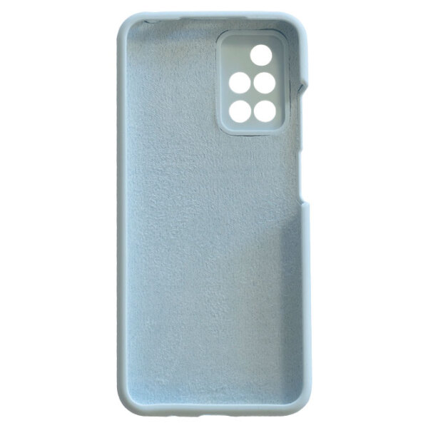 Чехол для смартфона Xiaomi Redmi 10 (Liquid Silicon) Светлый Синий EVO, TPU, Back photo 2