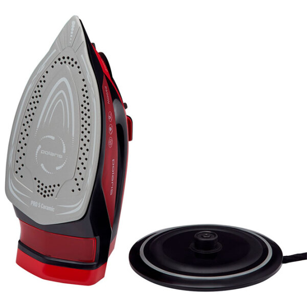 Fier de călcat Polaris PIR2699K Red 2600 W, 40 g/ min, 0.38 l, Ceramică photo 4
