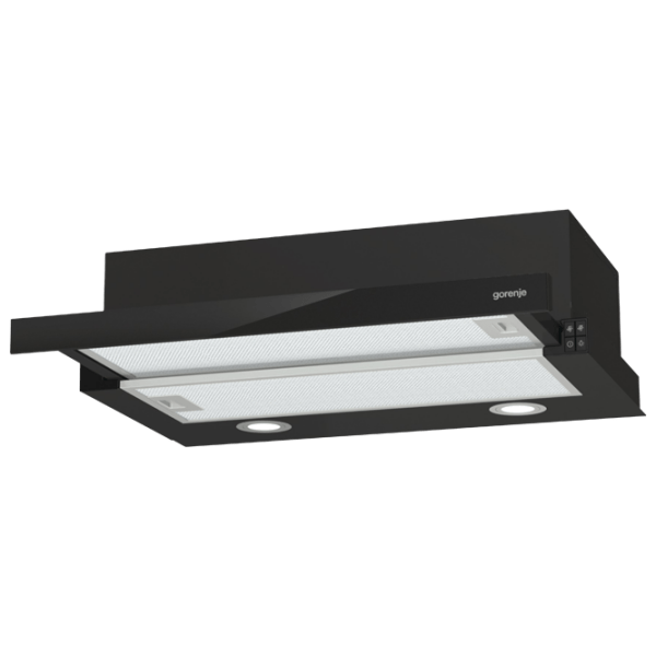 Hotă Gorenje TH 62E4 BG Black 60 cm, Recirculare, 450 m³/h photo 1