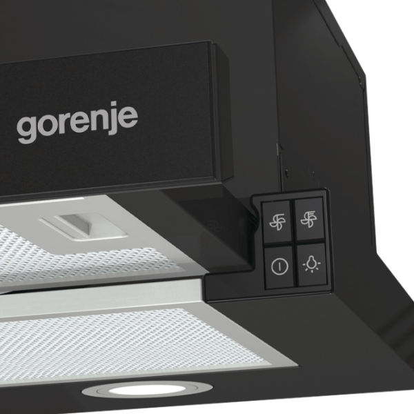 Hotă Gorenje TH 62E4 BG Black 60 cm, Recirculare, 450 m³/h photo 4