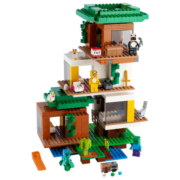 Constructor LEGO The Modern Treehouse Multicolor Numărul de piese 909, 9+ photo 2