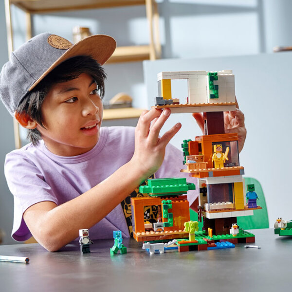 Constructor LEGO The Modern Treehouse Multicolor Numărul de piese 909, 9+ photo 3