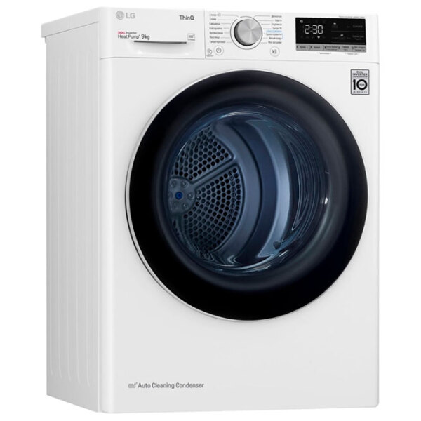 Mașină de uscat rufe LG DC90V5V0W White 9 kg, A++ photo 3