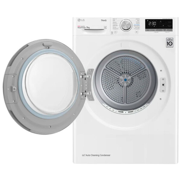 Mașină de uscat rufe LG DC90V5V0W White 9 kg, A++ photo 4