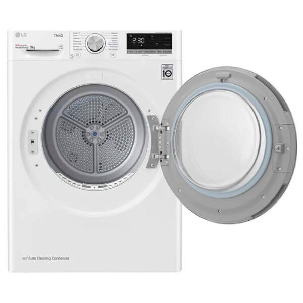 Mașină de uscat rufe LG DC90V5V0W White 9 kg, A++ photo 5