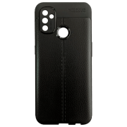 Чехол для смартфона OnePlus Nord N100 (Leather) Черный EVO, Кожа, Back