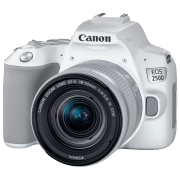 Cameră foto Canon EOS 250D + EF-S 18-55mm F4-5.6 IS STM Kit White CMOS, 24.1 MP, f/ 4 - f/ 5.6