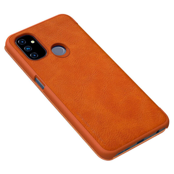 Чехол для смартфона OnePlus Nord N100 (QIN) Коричневый Nillkin, Экокожа, Flip Cover photo 3