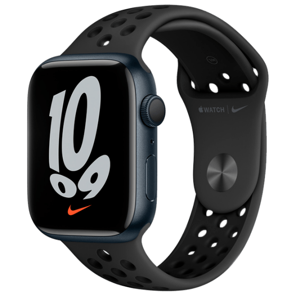 Ceas inteligent Apple Watch Series 7 Nike Black | 45 mm | Aluminiu/ Fluoroelastomer
| MKNC3 photo 1