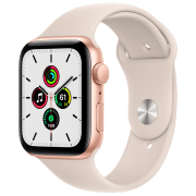Ceas inteligent Apple Watch SE Gold | 44mm | Aluminiu/ Fluoroelastomer
| MKQ53