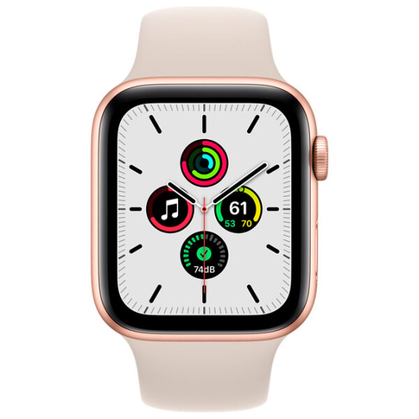 Умные часы Apple Watch SE Золотой | 44 мм | Алюминий/ Фторэластомер
| MKQ53 photo 2