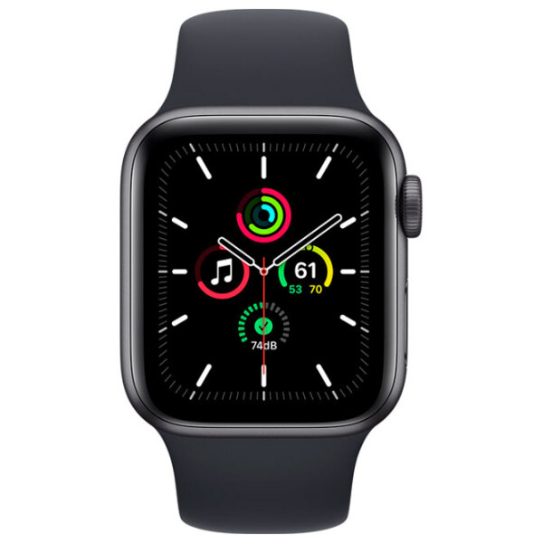 Умные часы Apple Watch SE Серый | 40 мм | Алюминий/ Фторэластомер| MKQ13 photo 2