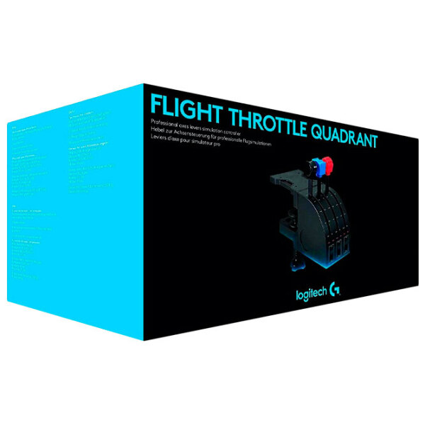 Joystick Logitech Flight Throttle Quadrant Black Cu fir / buttons photo 4