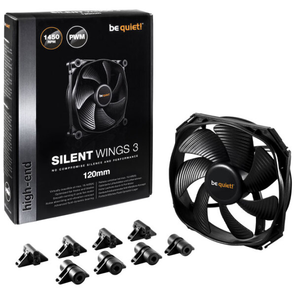 Ventilator de carcasă Be quiet! Silent Wings 3 Black  photo 3