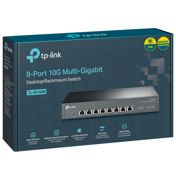 Switch TP-Link TL-SX1008 Black 160 Gbit/s photo 5