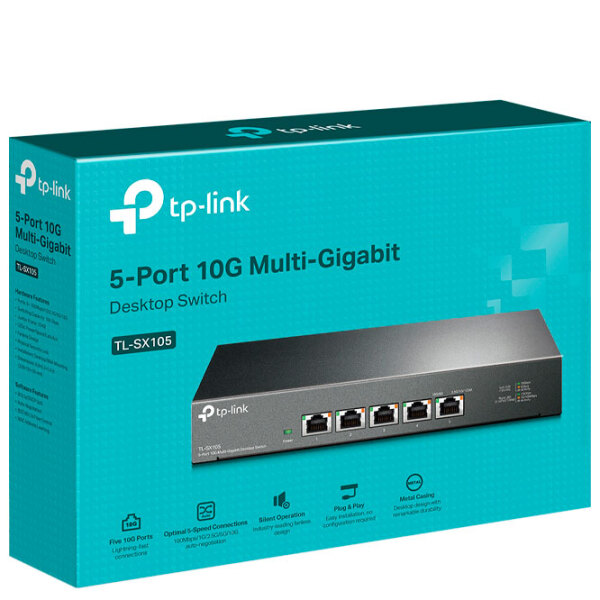 Switch TP-Link TL-SX105 Black 1000 Gbit/s photo 5