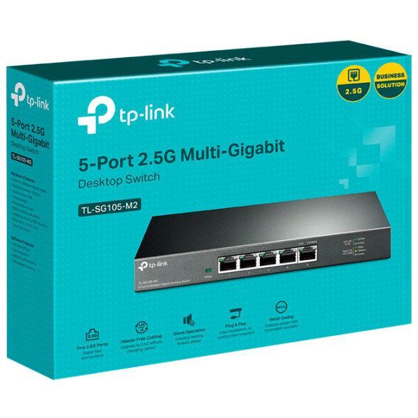 Switch TP-Link TL-SG105-M2 Black 25 Gbit/s photo 4