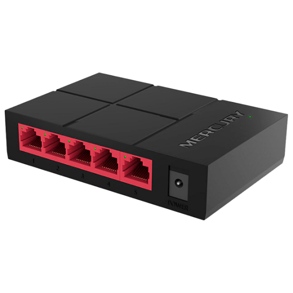 Switch Mercusys MS105G Черный  photo 1