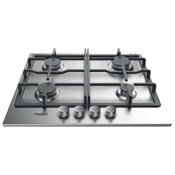 Plită încorporabilă pe gaz Whirlpool TKRL 660 IX Inox Inox, Gratare: Fontă photo 1