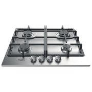 Plită încorporabilă pe gaz Whirlpool TKRL 660 IX Inox Inox, Gratare: Fontă