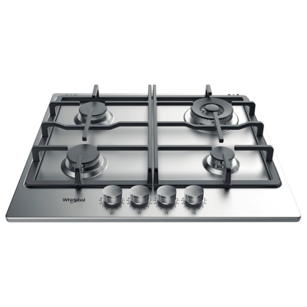 Plită încorporabilă pe gaz Whirlpool TGML 661 IX Inox Inox, Gratare: Fontă photo 2