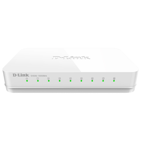 Switch D-Link DGS-1008A White 16 Gbit/ s photo 1