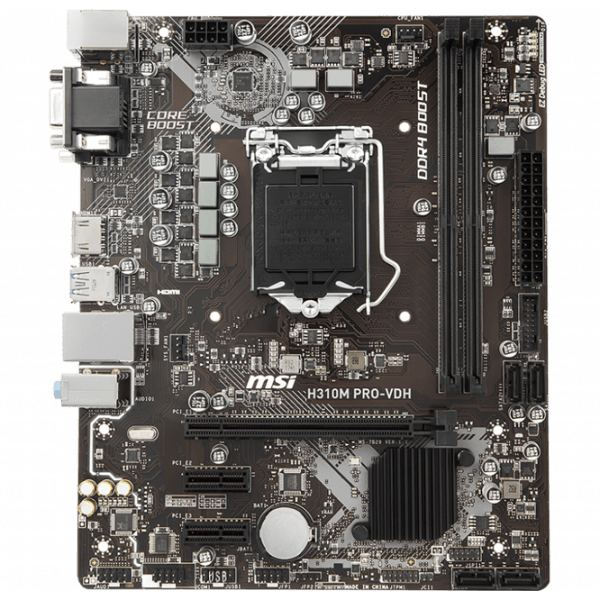 Placă de bază MSI H310M PRO-VDH mATX  photo 1