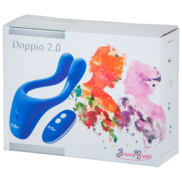 Вибратор BeauMents Doppio 2.0 Синий  photo 5