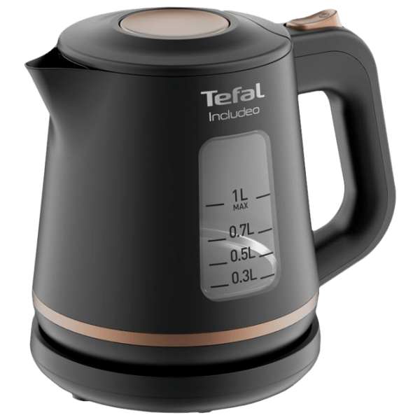 Ceainic electric Tefal KI533811 Black 2400 W, 1&nbsp;l, Material interior: Plastic photo 1