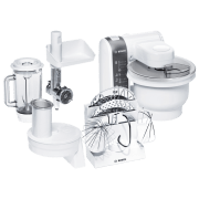 Mașină de bucătărie Bosch MUM4855 White 600 W, Mecanic, Numărul de viteze: 4