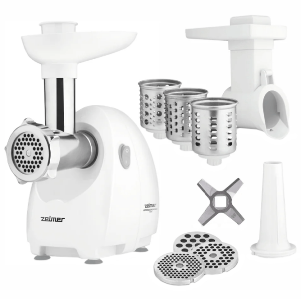 Мясорубка ZELMER ZMM4048 Белый 650 Вт/ 1900 Вт, 2.5 kg/ min photo 2