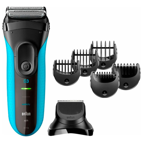 Бритва электрическая Braun Series 3 3010bt Wet&Dry Black Синий  photo 2