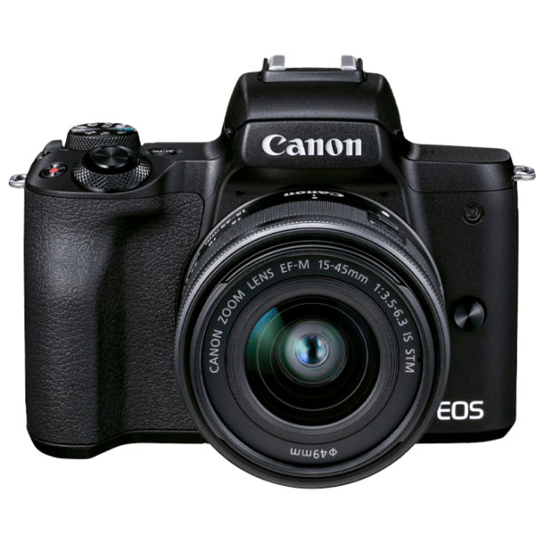 Cameră foto Canon EOS M50 Mark II + EF-M 15-45mm f/ 3.5-6.3 IS STM + EF-M 55-200mm f/ 4.5-6.3 IS STM Kit Black CMOS, 24.1 MP, photo 1