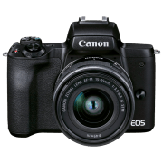 Cameră foto Canon EOS M50 Mark II + EF-M 15-45mm f/ 3.5-6.3 IS STM + EF-M 55-200mm f/ 4.5-6.3 IS STM Kit Black CMOS, 24.1 MP,
